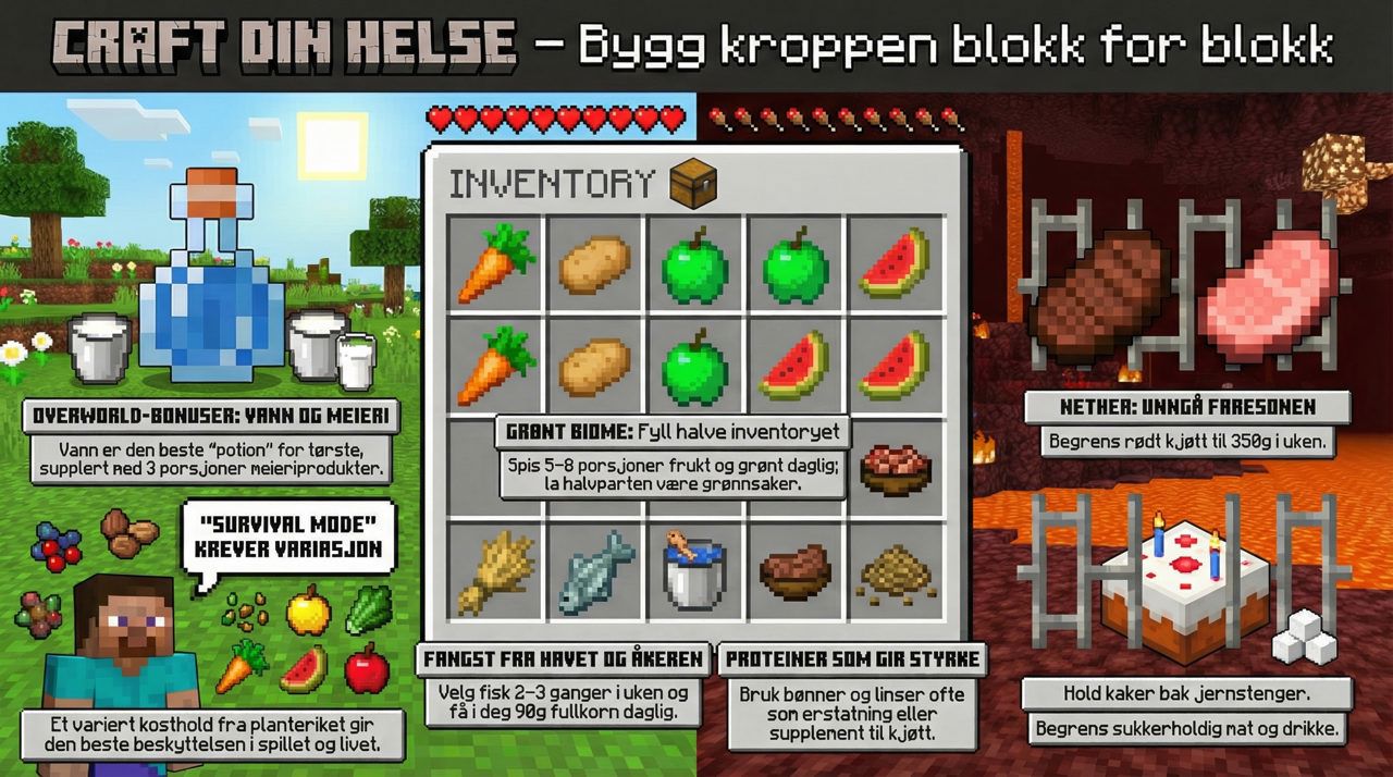 Kostrådene i Mincraftstil